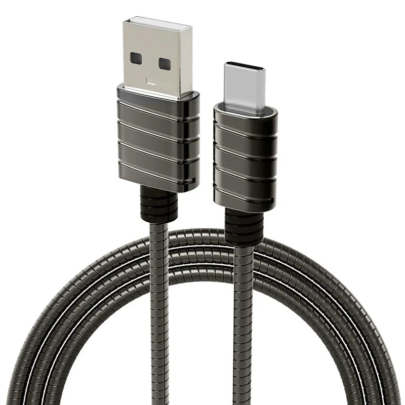 iWalk Metallic Type C Cable - 1Mtr - Gray - Tashqila iWalk Metallic Type C Cable - 1Mtr - Gray - Tashqila
